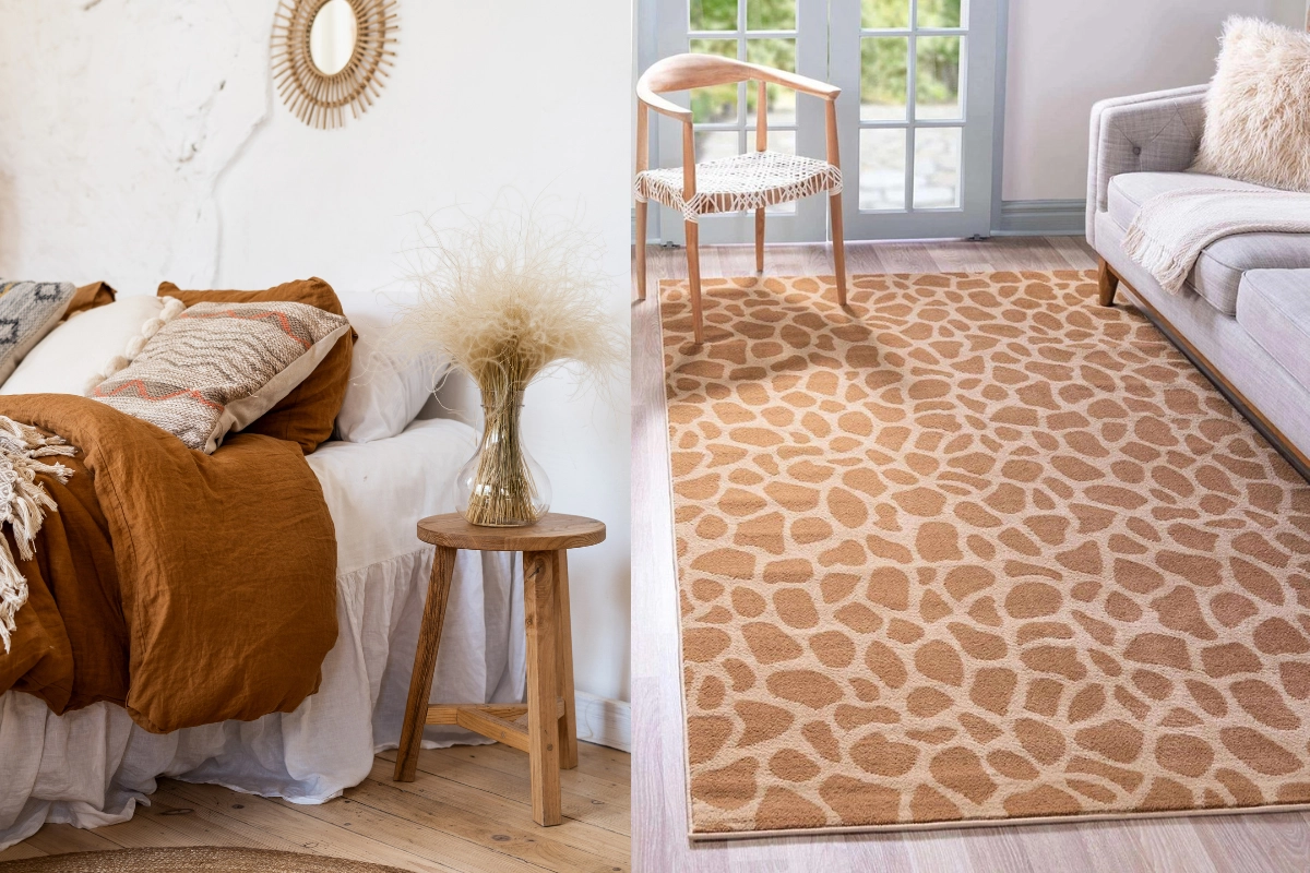 area rugs add textural interest