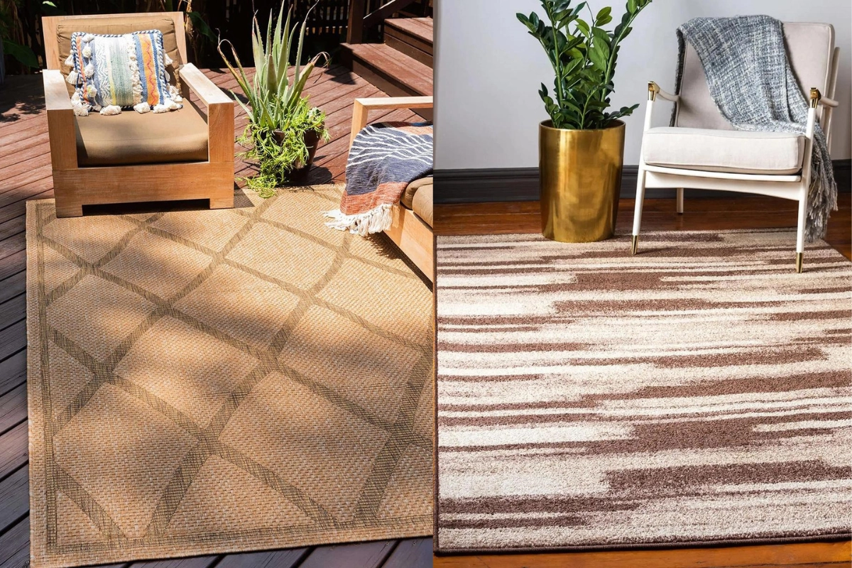 Area rugs add textural interest
